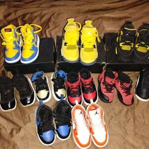 Stylish Kids Sneakers - Blue, Yellow, Red, and Black